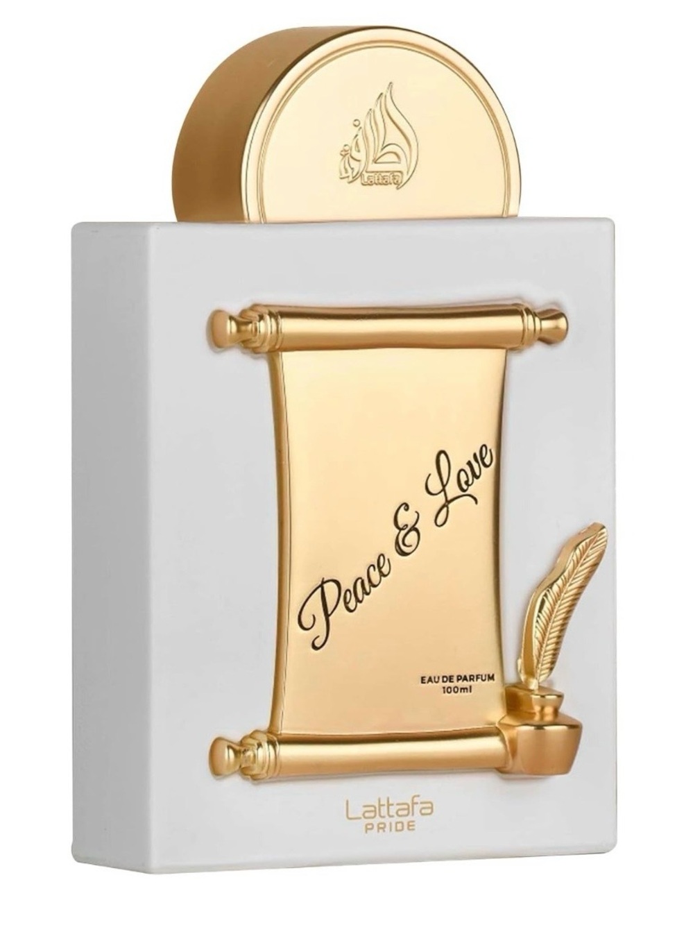 Lattafa • Pride Peace & Love Eau de Parfum - White & Gold Brand New 100mL